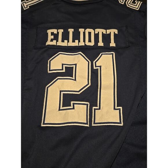 Nike Ezekiel Elliott Cowboys Jersey #21 Blue Size Small Used - Picture 3 of 5